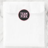 TEAM PINK Genre Révélation Bébé Douche Étiquettes  (Sac)