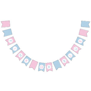Team Pink of Team Blue Gender Reveal Party Banner