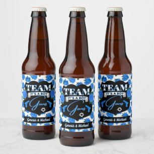 Team PISTOLEN, Pistolen of Rozen Gender Reveal Blu Bier Etiket