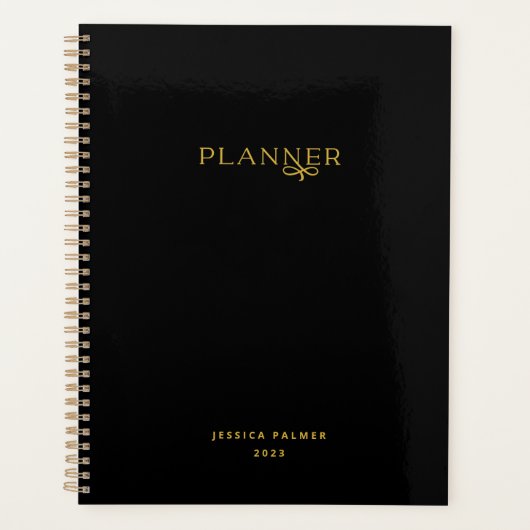 Team Planner Custom Black Professional Organizer (Voorkant)