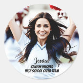 Team Player Custom Photo Sticker Set (Voorkant)