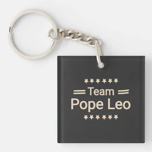 team pope leo sleutelhanger (voorkant)