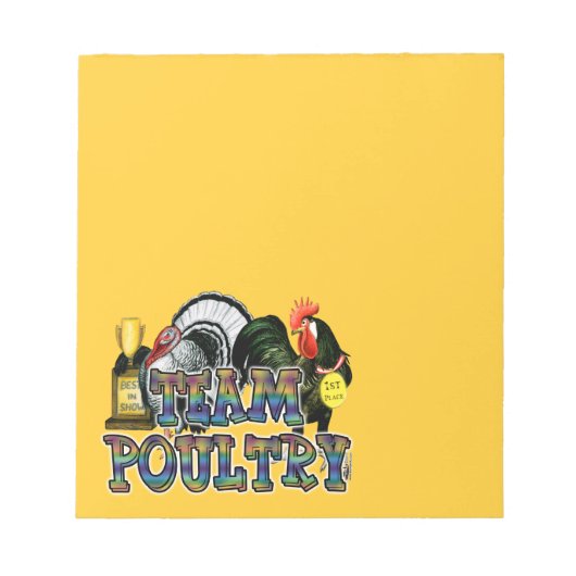Team Poultry Notitieblok (Voorkant)