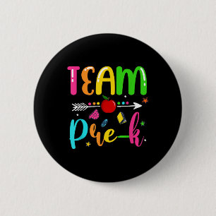 Team Pre-K Pre Kindergarten Leraar Student Terug n Ronde Button 5,7 Cm
