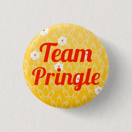 Team Pringle Ronde Button 3,2 Cm (Voorkant)