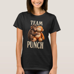 Team Punch Baby Monkey Punch Virale Meme T-shirt