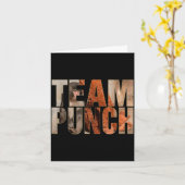 Team punch grappige aap meme baby aap mannen vrouw kaart (Gele Bloem)