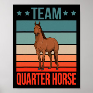 Team Quarter Horse Quote Paardrijden Spullen Paard Poster