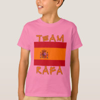 Team Rafa met Spaanse vlag