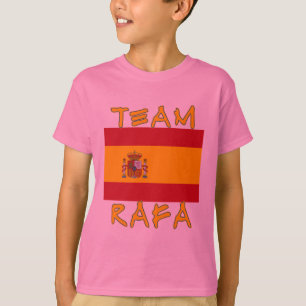 Team Rafa met Spaanse vlag T-shirt