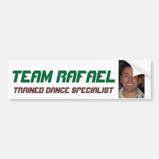 Team Rafael Bumpersticker (Voorkant)