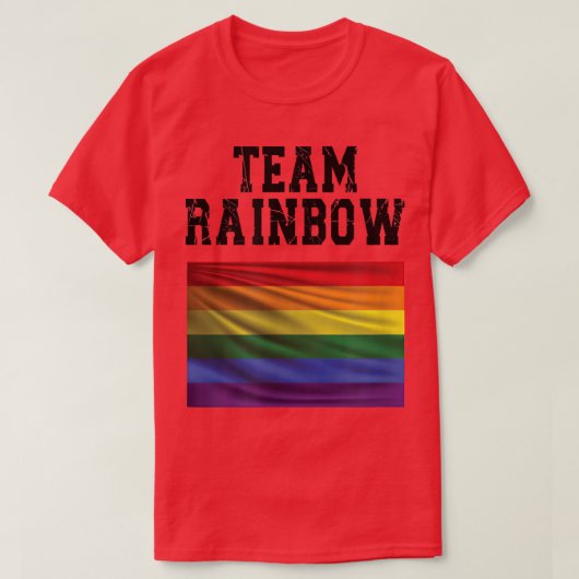 Team Rainbow, LGBTQ, LGBT, Gay-Pride T-Shirt (Design devant)