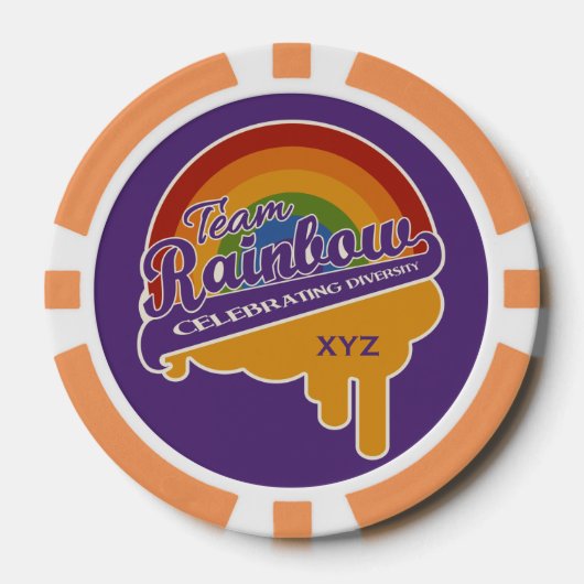 Team Rainbow poker chips (Voorkant)