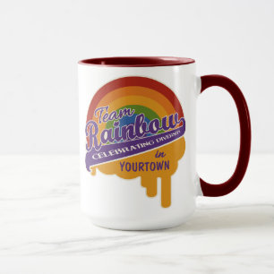 Team Rainbow tasse personnalisée - choisir style,