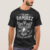 Team RAMIREZ Levenslang Lid Achternaam T-shirt (Voorkant)