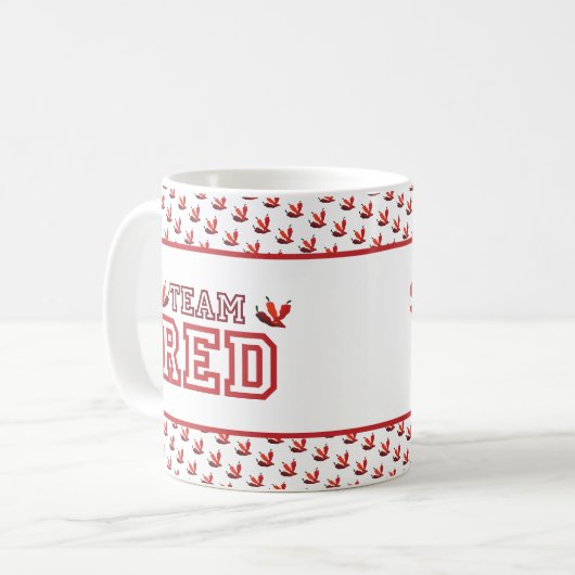 TEAM RED Membre Café Mug (Devant gauche)