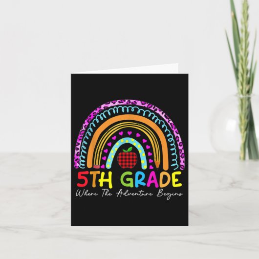 Team Regenboogleraren Graad 5 Tweede Klas Squad Kaart (Voorkant)