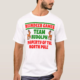 Team Reindeer Games Funny Shirt voor Kerstmis
