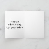 team  retro Sci Fi Robot Verjaardagskaarten Bedankkaart (Binnen)