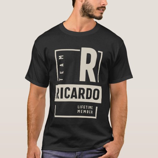 Team Ricardo Lifetime Ricardo Name T-shirt (Voorkant)