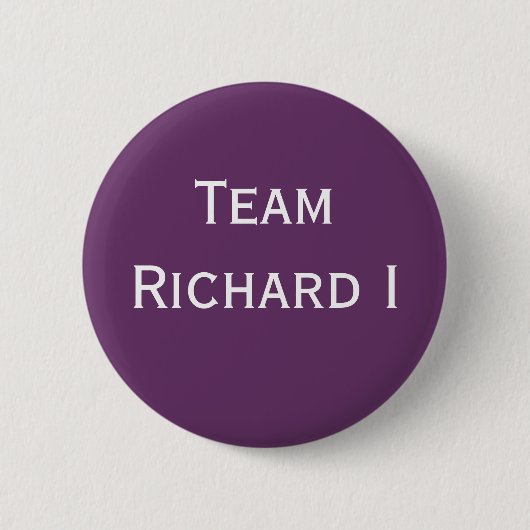 Team Richard I badge Ronde Button 5,7 Cm (Voorkant)
