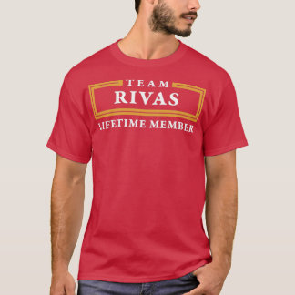 Team Rivas Lifetime Member Surname T-shirt