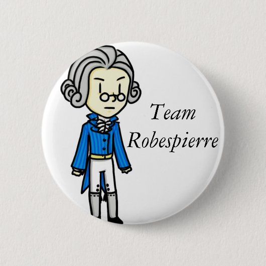 Team Robespierre Pin Ronde Button 5,7 Cm (Voorkant)
