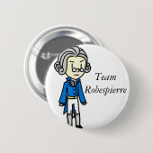Team Robespierre Pin Ronde Button 5,7 Cm (Voorkant /achterkant)