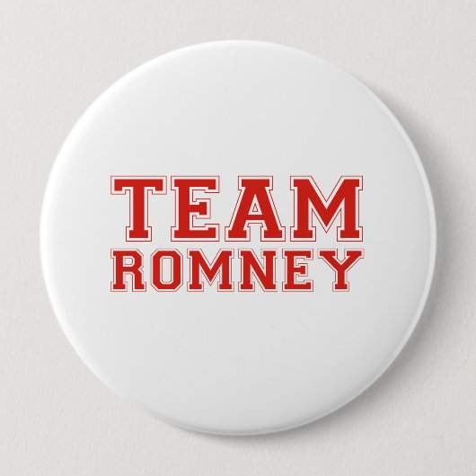 TEAM ROMNEY RONDE BUTTON 4,0 CM (Voorkant)