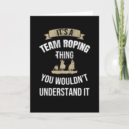 Team Roping| Rodeo Roper Horse Roping Calf Roper Kaart (Voorkant)