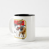 Team Roping Tweekleurige Koffiemok (Voorkant links)