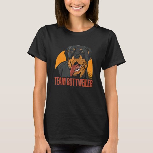 Team Rottweiler  Dog Owner  Rottie   T-shirt (Voorkant)