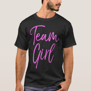 Team Roze Gender Reveal voor Vrouwen Schattige Roz T-shirt