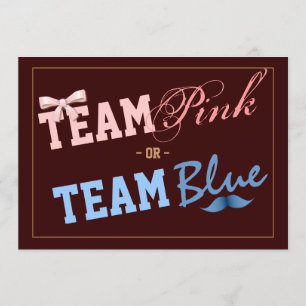 Team Roze of Team Blue Baby Party onthullen Kaart