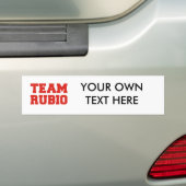 TEAM RUBIO.png Bumpersticker (Op auto)