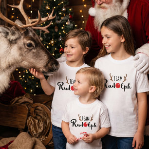 Team Rudolph Familie Kerstontwerp T-shirt