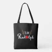 Team Rudolph KerstMotif Canvas tas (Achterkant)