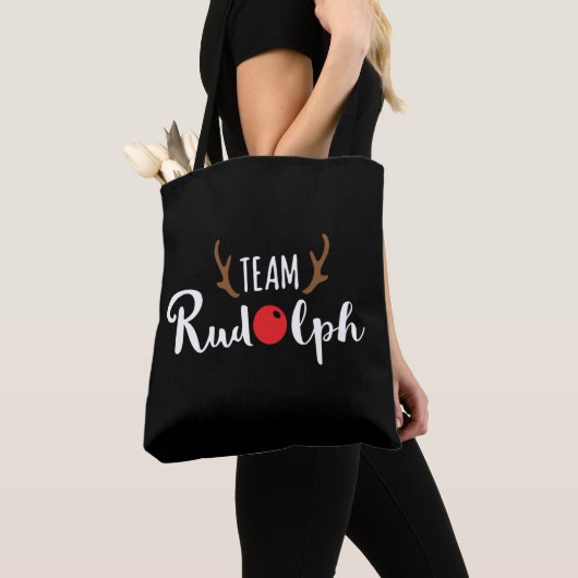 Team Rudolph KerstMotif Canvas tas (Dichtbij)