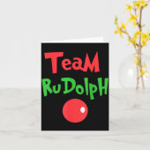 Team Rudolph - Rudolph The Red Nose Reindeer Kaart (Gele Bloem)