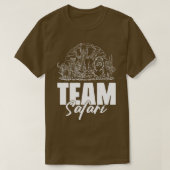 Team Safari Wildlife Oerwoud Citaten voor Zookeepe T-shirt (Design voorkant)