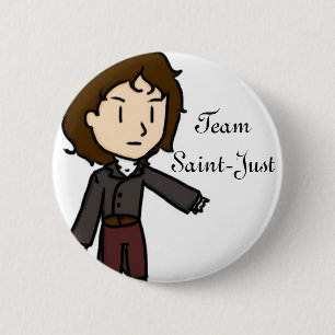 Team Saint-Just Pin Ronde Button 5,7 Cm