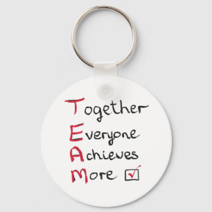 Team - samen allen bereiken meer sleutelhanger