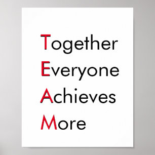 TEAM – Samen krijgt iedereen meer inspiratie Poster