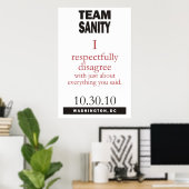 Team Sanity poster (Thuiskantoor)