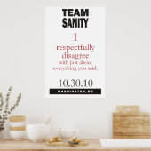Team Sanity poster (Keuken)