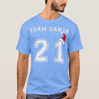 Team Santa 2021 Funny Family Matching met Kerstmis T-shirt