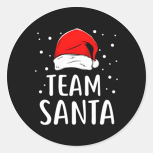 Team Santa Familie Ronde Sticker