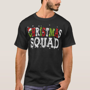 Team Santa Group kerstvierkant serie Matching X T-shirt