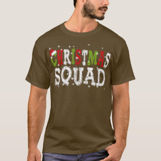 Team Santa Group kerstvierkant serie Matching X T-shirt