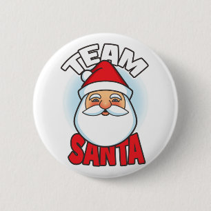 Team Santa Ronde Button 5,7 Cm